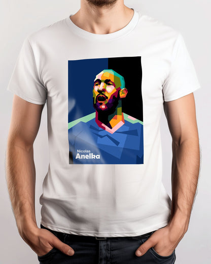 Tee Nicolas Anelka in trend pop art - @Mirupop_06