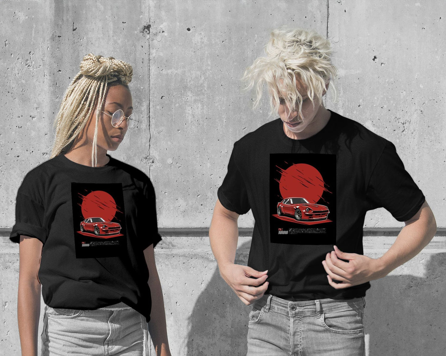 T-Shirt-Nissan Fairlady 240 Z Red - @bulldsgn-wow.fan