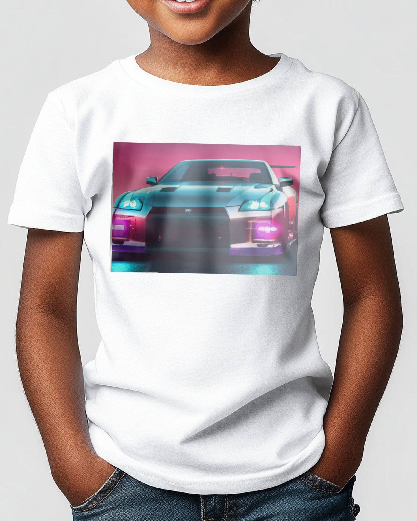 Tee Nissan GT-R Synthwave  - @MyKido