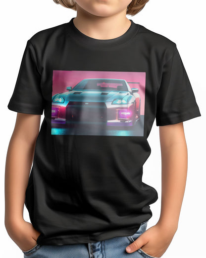 Tee Nissan GT-R Synthwave  - @MyKido