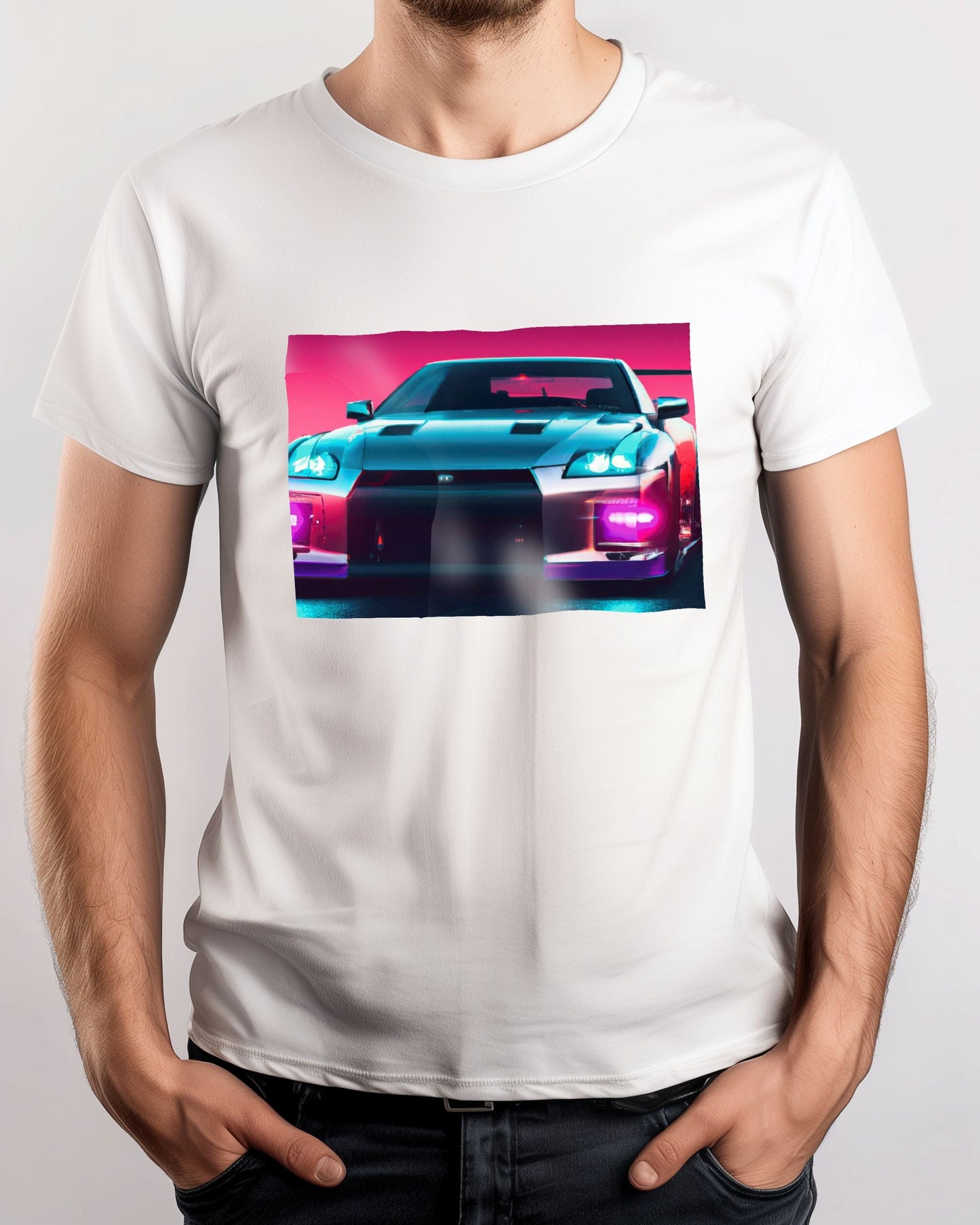 Tee Nissan GT-R Synthwave  - @MyKido