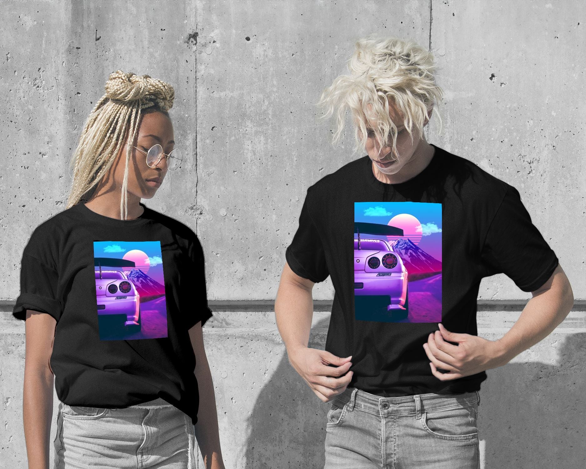 T-Shirt-Nissan gtr vaporwave - @dhmsnm-wow.fan