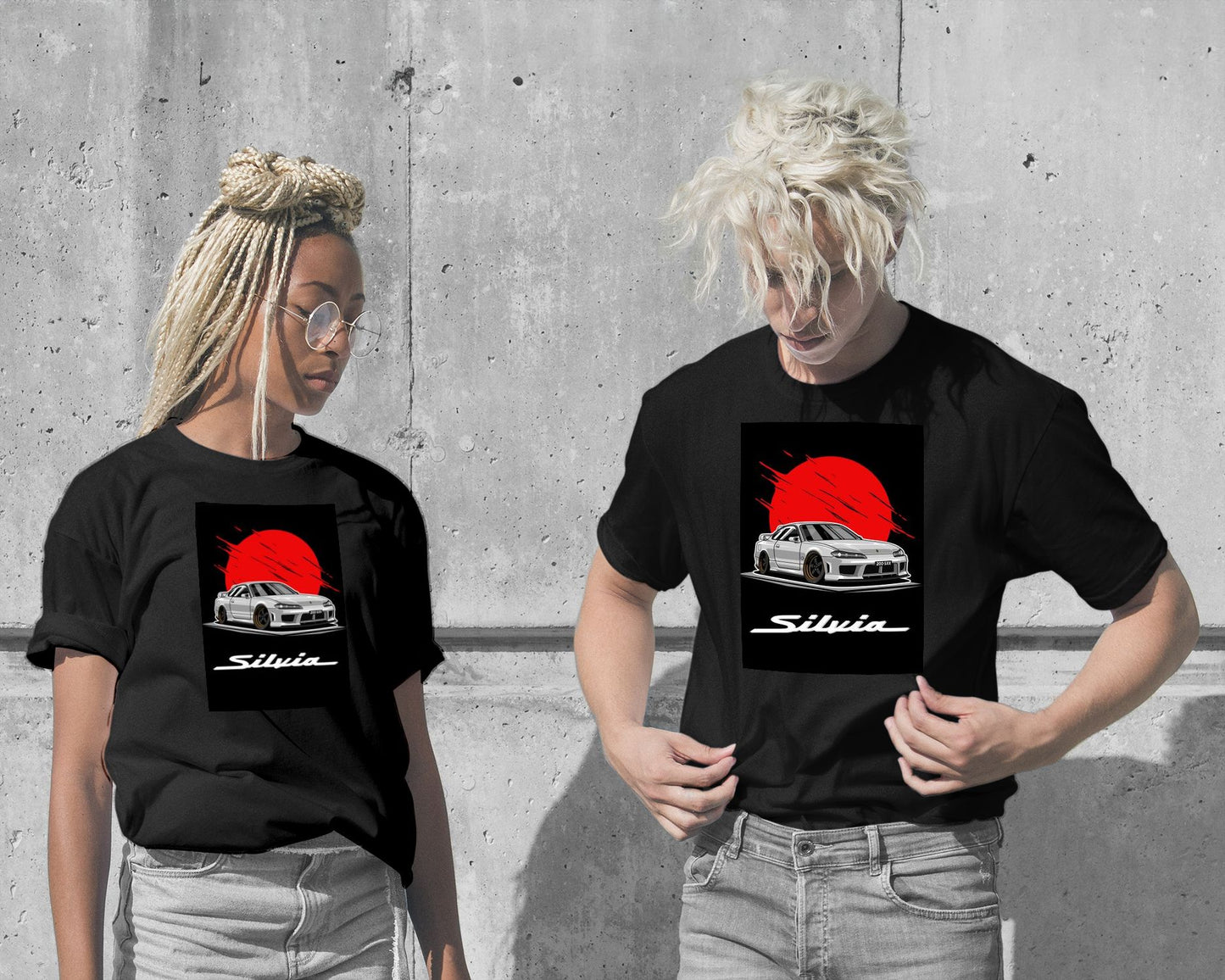 T-Shirt-Nissan Sylvia S-15 White - @bulldsgn-wow.fan