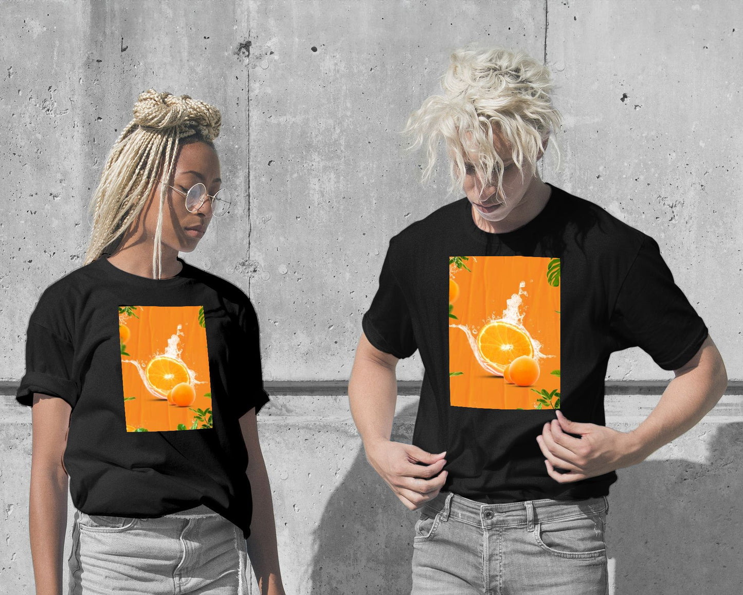 T-Shirt-Orange Fresh Art - @ColorizeStudio-wow.fan
