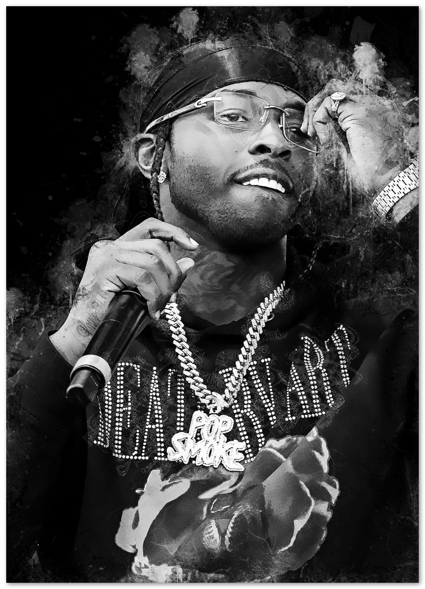 Paintings by pop smoke - @SanAcrylicstyle