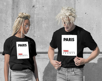 T-Shirt-Paris 75002 Postal Code - @VickyHanggara-wow.fan