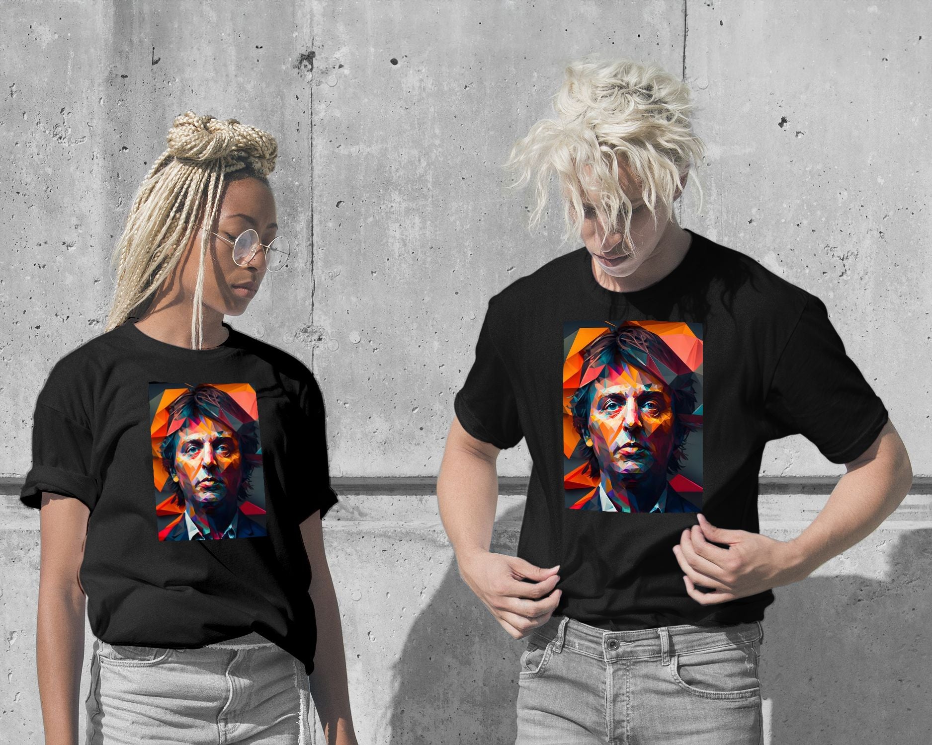 T-Shirt-Paul McCartney Low Poly - @WpapArtist-wow.fan
