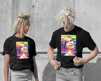 T-Shirt-Pop Art Girl Actress - @WpapArtist-wow.fan