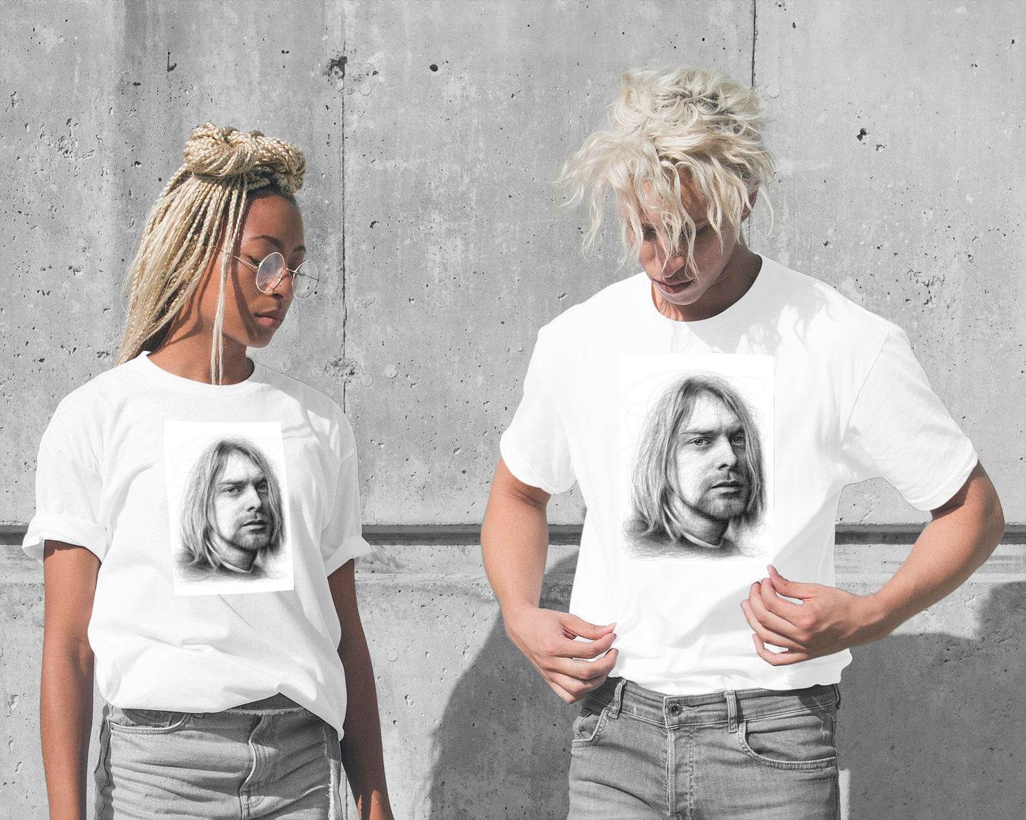 Portrait scribble art kurt cobain - @Dennyconstantine