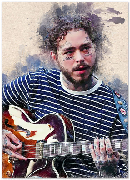 Post malone abstract art 2 - @SanAcrylicstyle