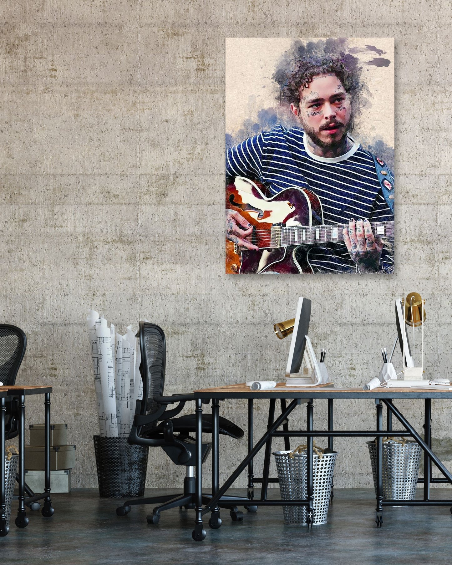 Post malone abstract art 2 - @SanAcrylicstyle