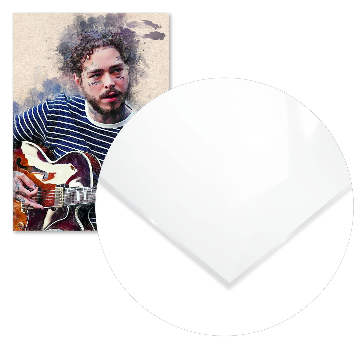 Post malone abstract art 2 - @SanAcrylicstyle