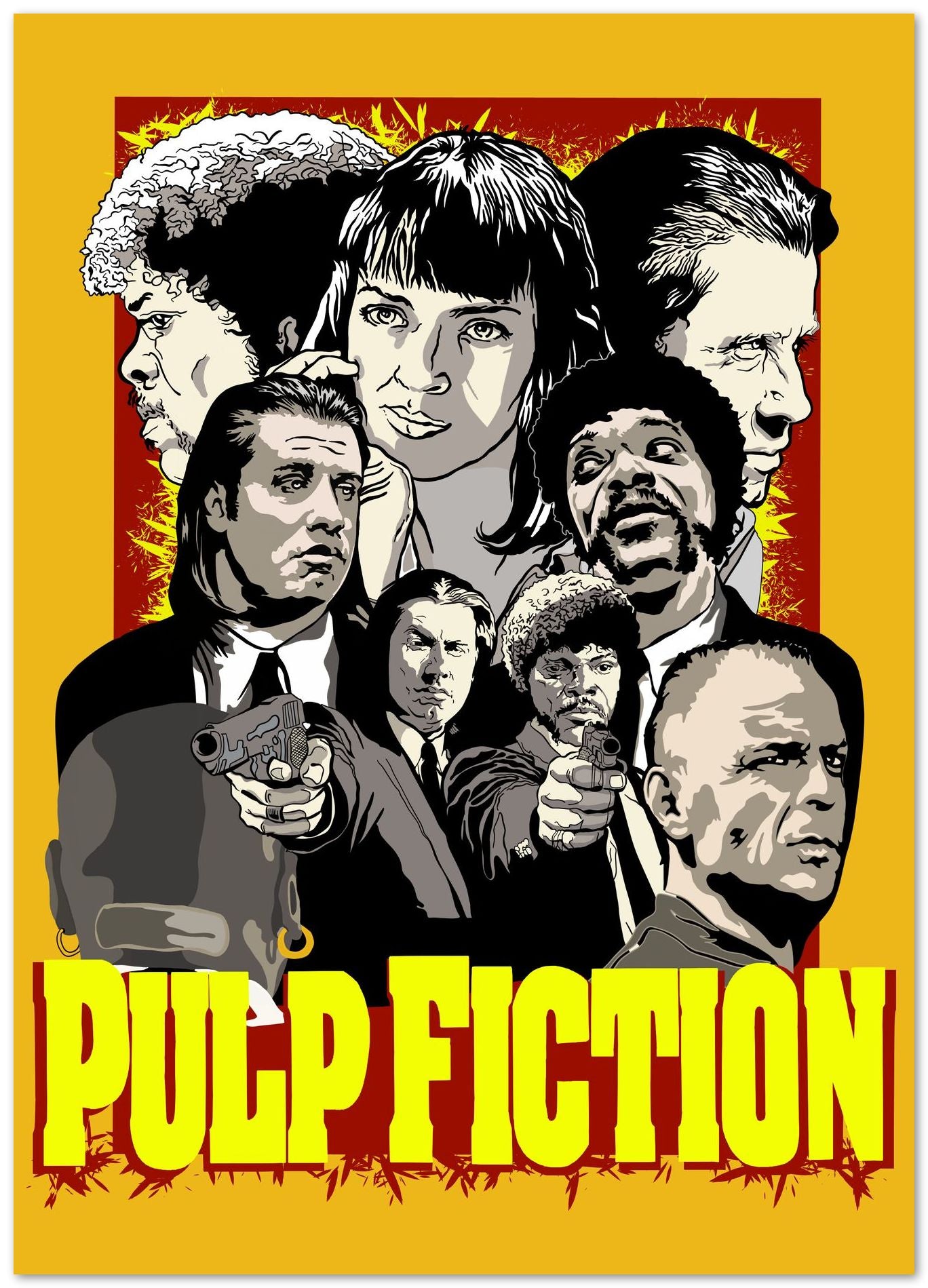 Pulp Fiction POsters - @insaneclown - Buy illustrations and artworks ...