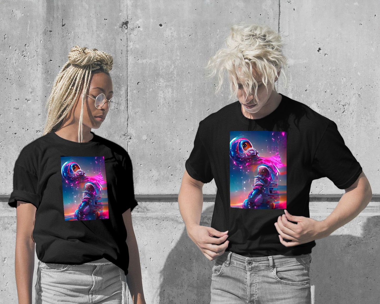 T-Shirt-Rainbow Space Glitch - @Windriani-wow.fan