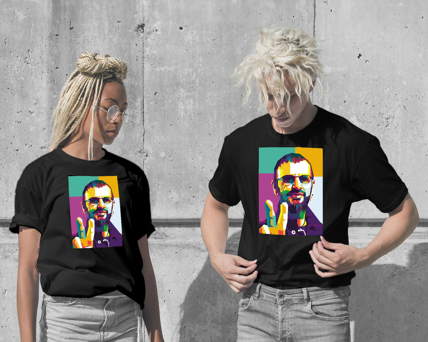 T-Shirt-Ringo Star Pop Art - @WpapArtist-wow.fan