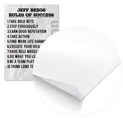 Rules of Success Jeff Bezos Quote - @ColorizeStudio