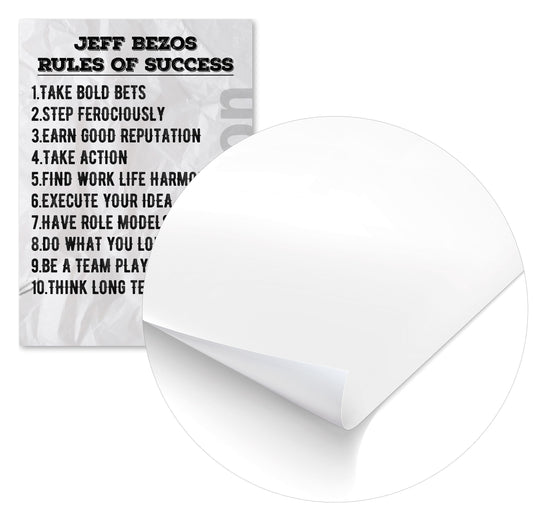 Rules of Success Jeff Bezos Quote - @ColorizeStudio
