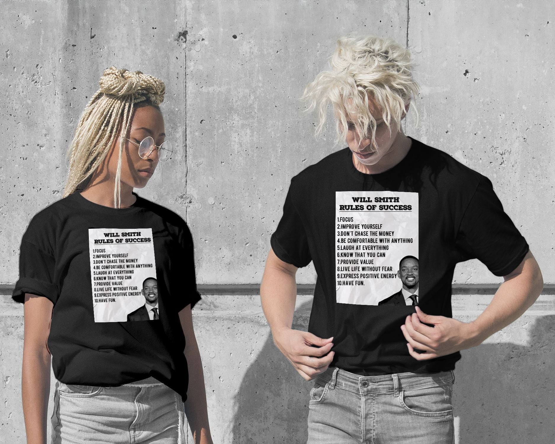 T-Shirt-Rules of Success Will Smith - @ColorizeStudio-wow.fan