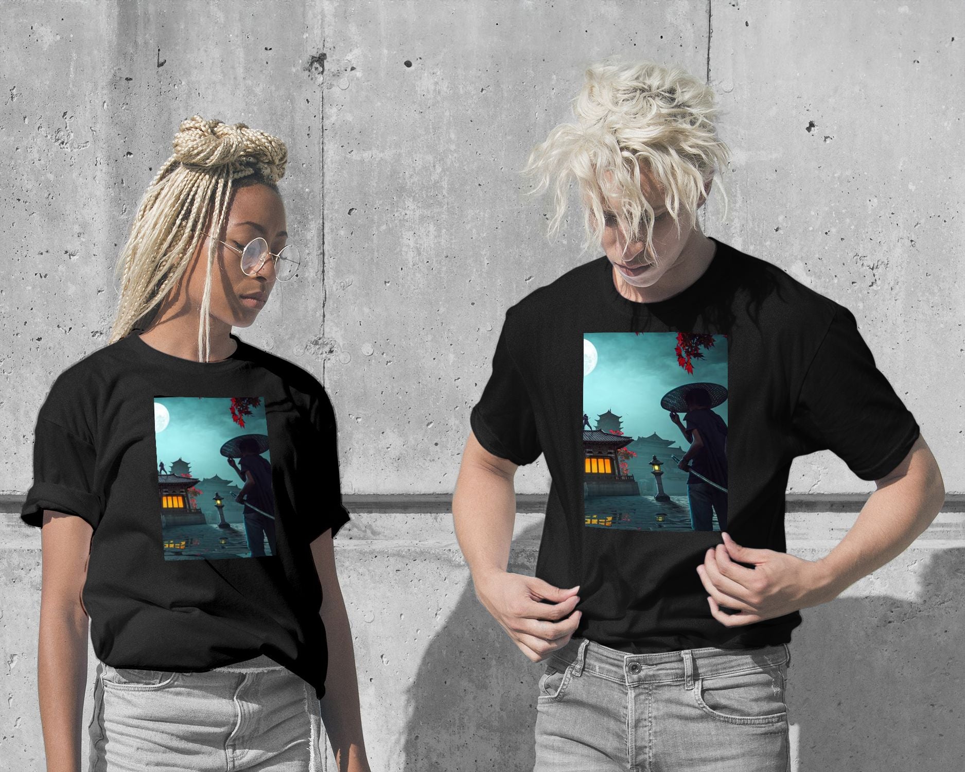 T-Shirt-samurai - @AzlanXavier-wow.fan
