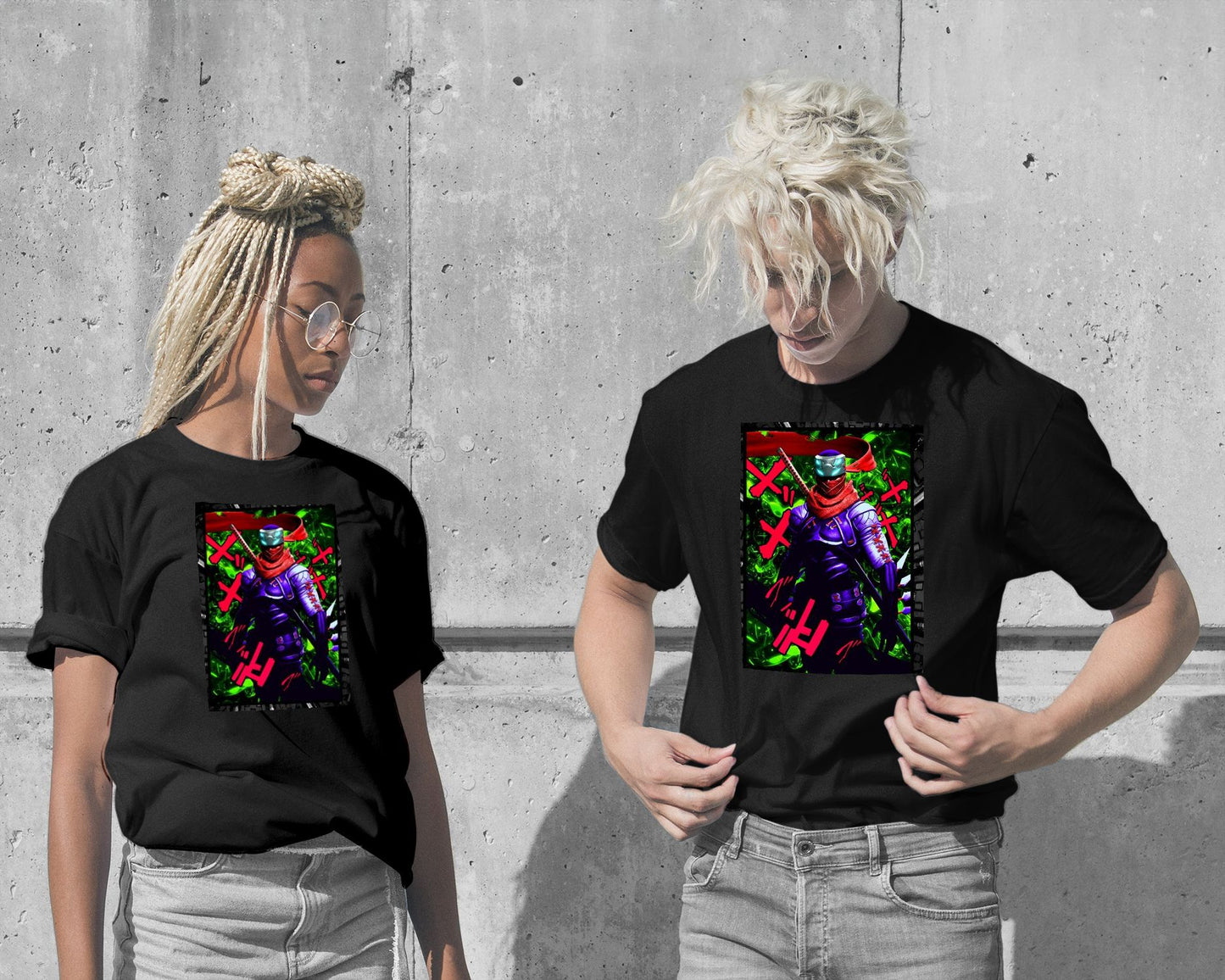 T-Shirt-Shinobi hotsuma Neon Kanji - @SyanArt-wow.fan