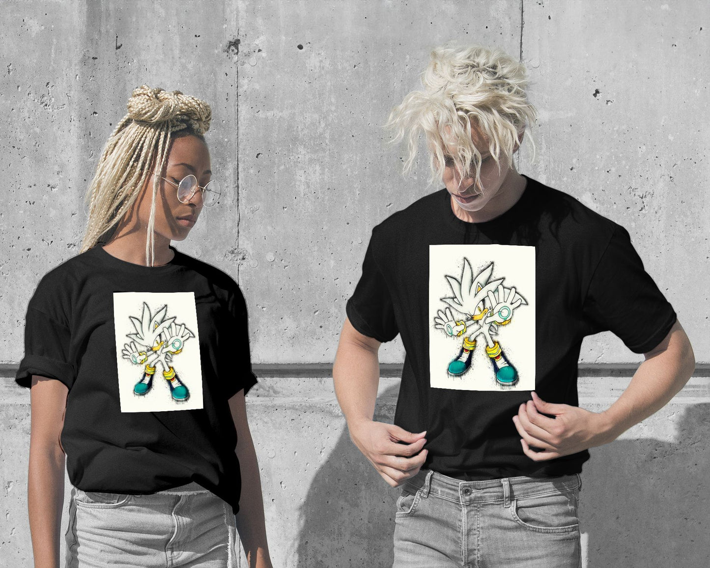 T-Shirt-Silver the Hedgehog - @ArtStyle-wow.fan