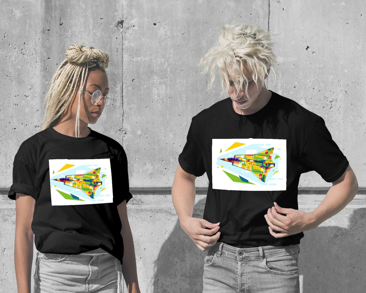 T-Shirt-SK 35C Draken in WPAP Illustration - @lintank_popart-wow.fan