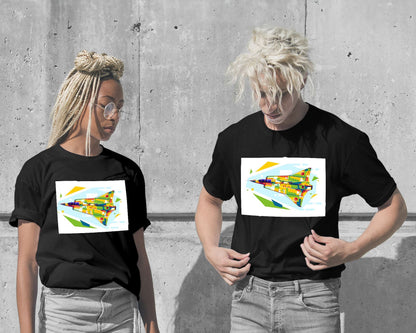 T-Shirt-SK 35C Draken in WPAP Illustration - @lintank_popart-wow.fan
