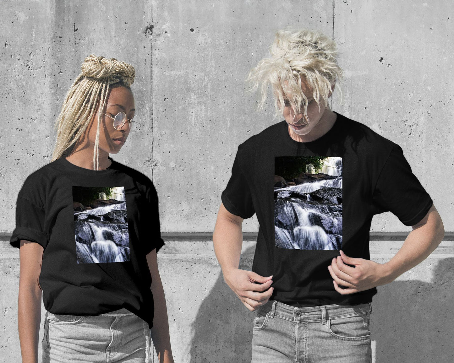 T-Shirt-Small River and Stone - @ColorizeStudio-wow.fan