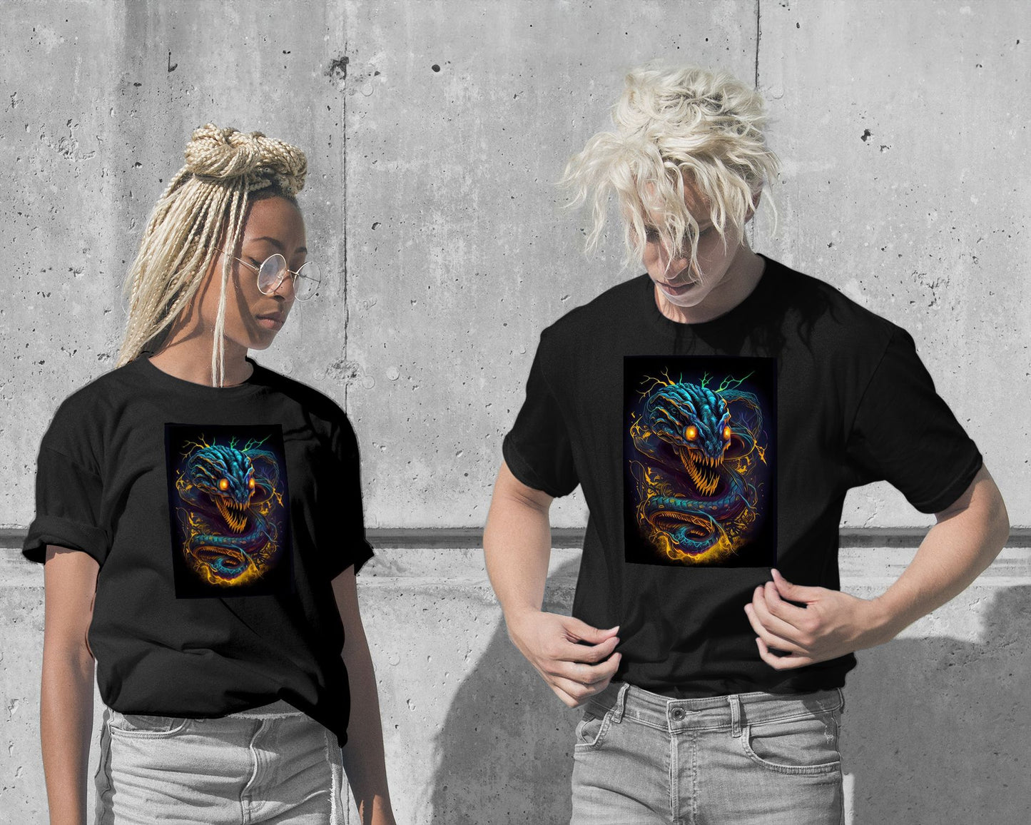 T-Shirt-Snake Monster - @WpapArtist-wow.fan