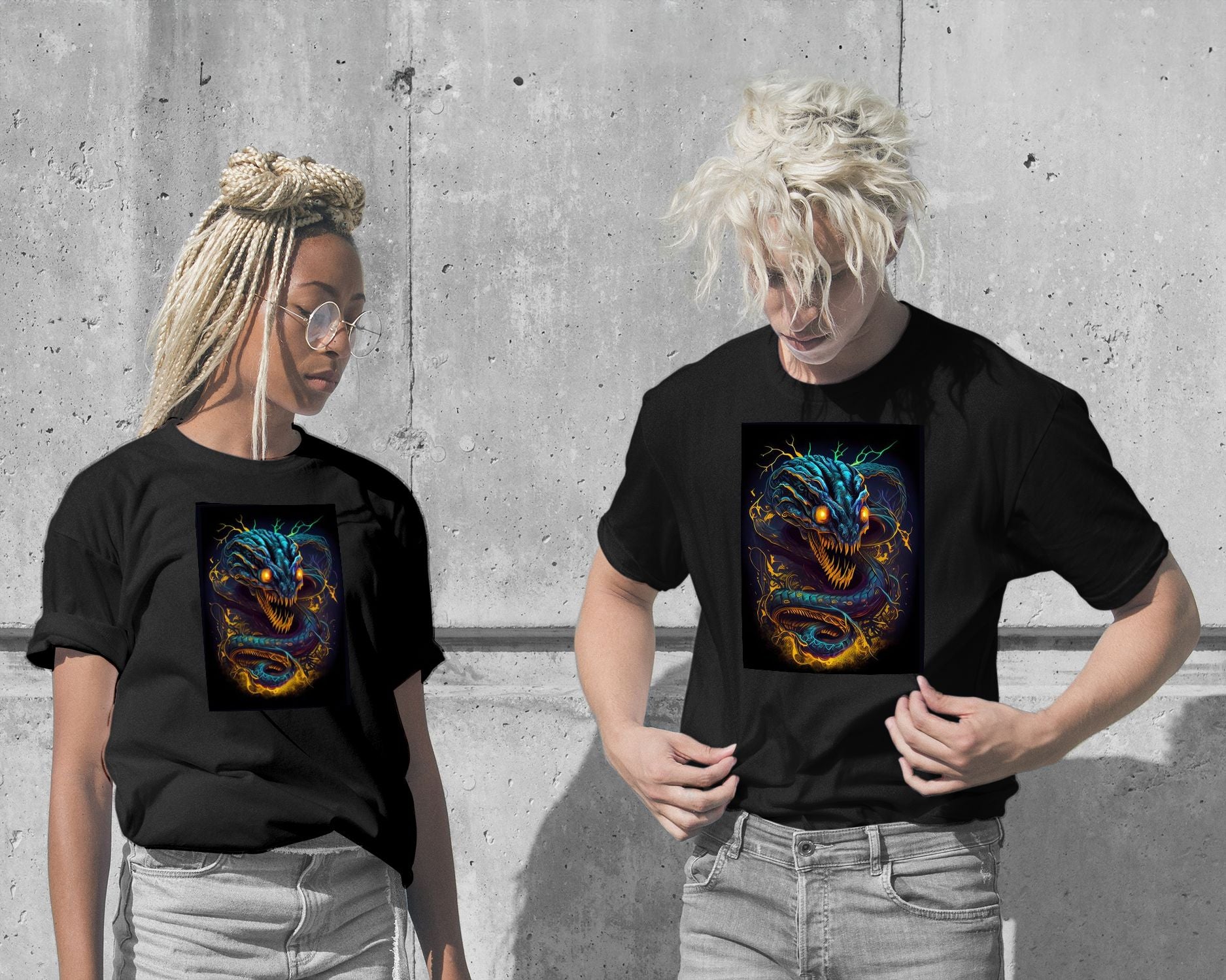 T-Shirt-Snake Monster - @WpapArtist-wow.fan