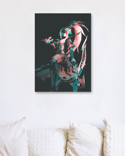 spirit blossom vayne colorful portrait - @wwxy