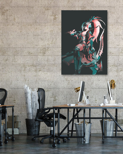 spirit blossom vayne colorful portrait - @wwxy