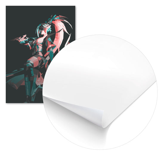 spirit blossom vayne colorful portrait - @wwxy