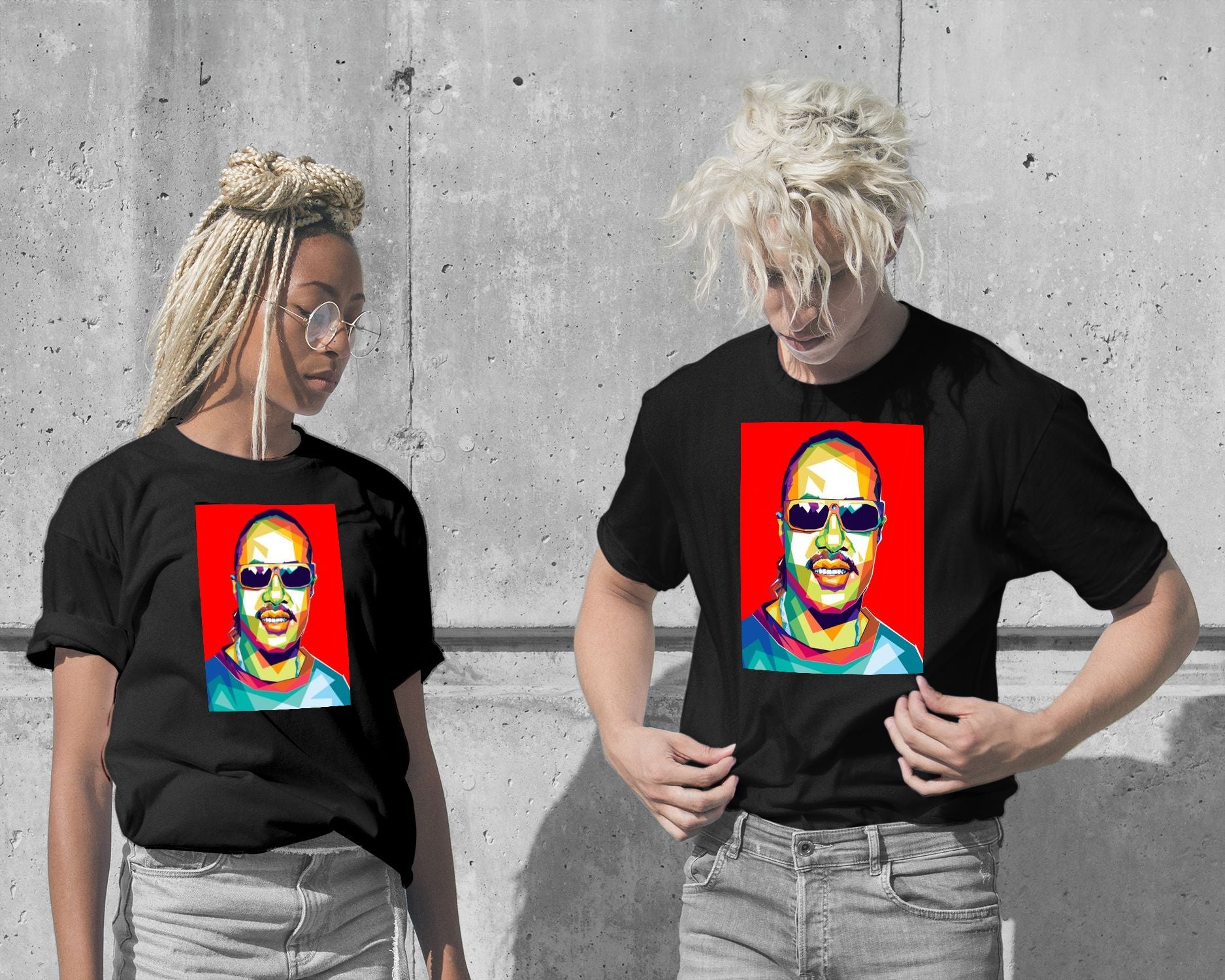 T-Shirt-Stevie wonder - @AsranVektor-wow.fan