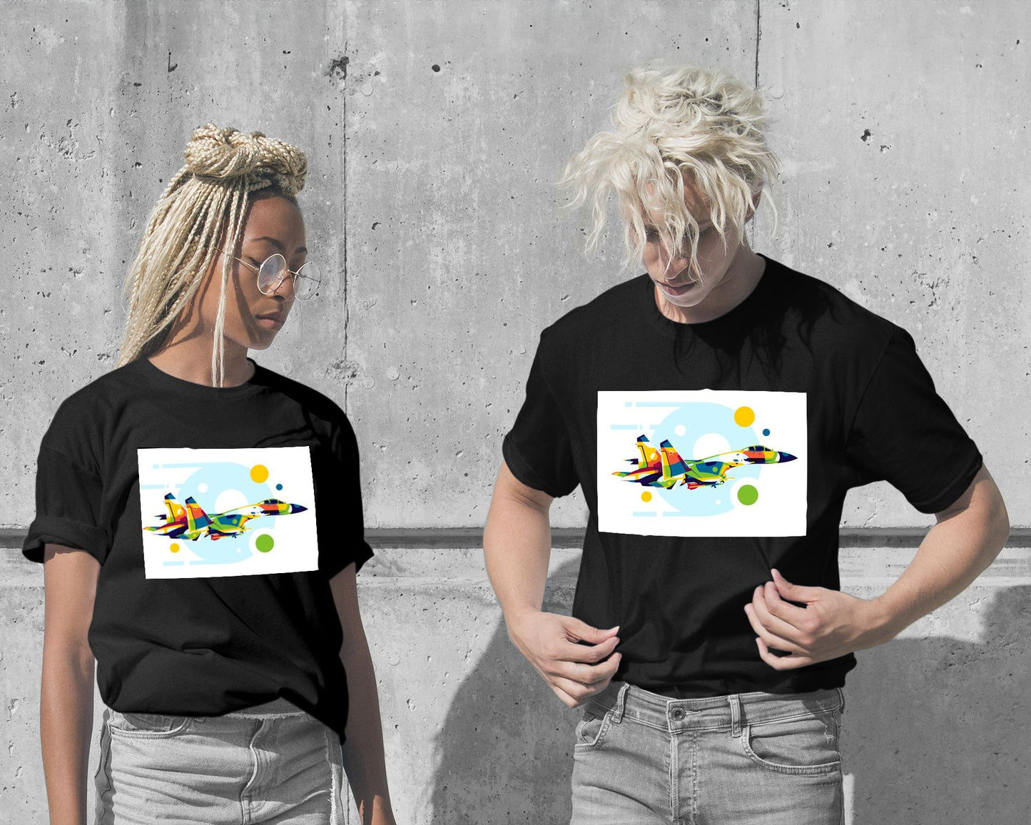 T-Shirt-SU-27 Flanker in Pop Art Illustration - @lintank_popart-wow.fan