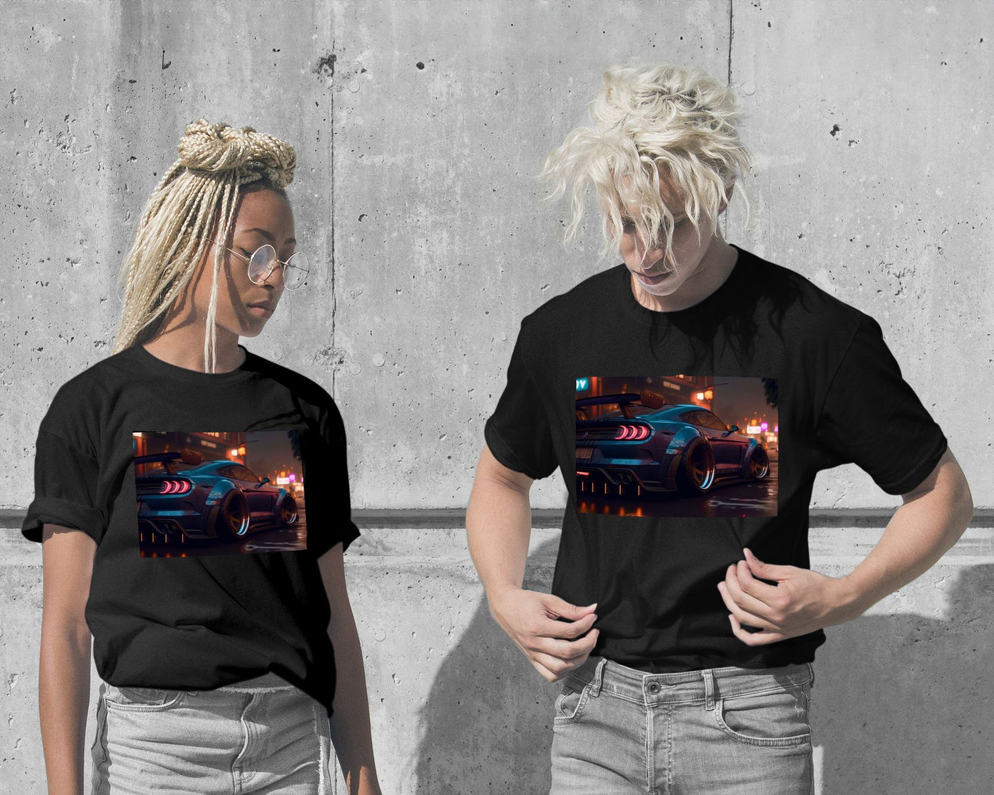 T-Shirt-Super Car City Neon - @LightCreative-wow.fan
