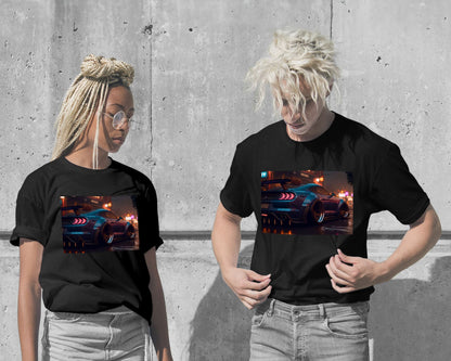 T-Shirt-Super Car City Neon - @LightCreative-wow.fan