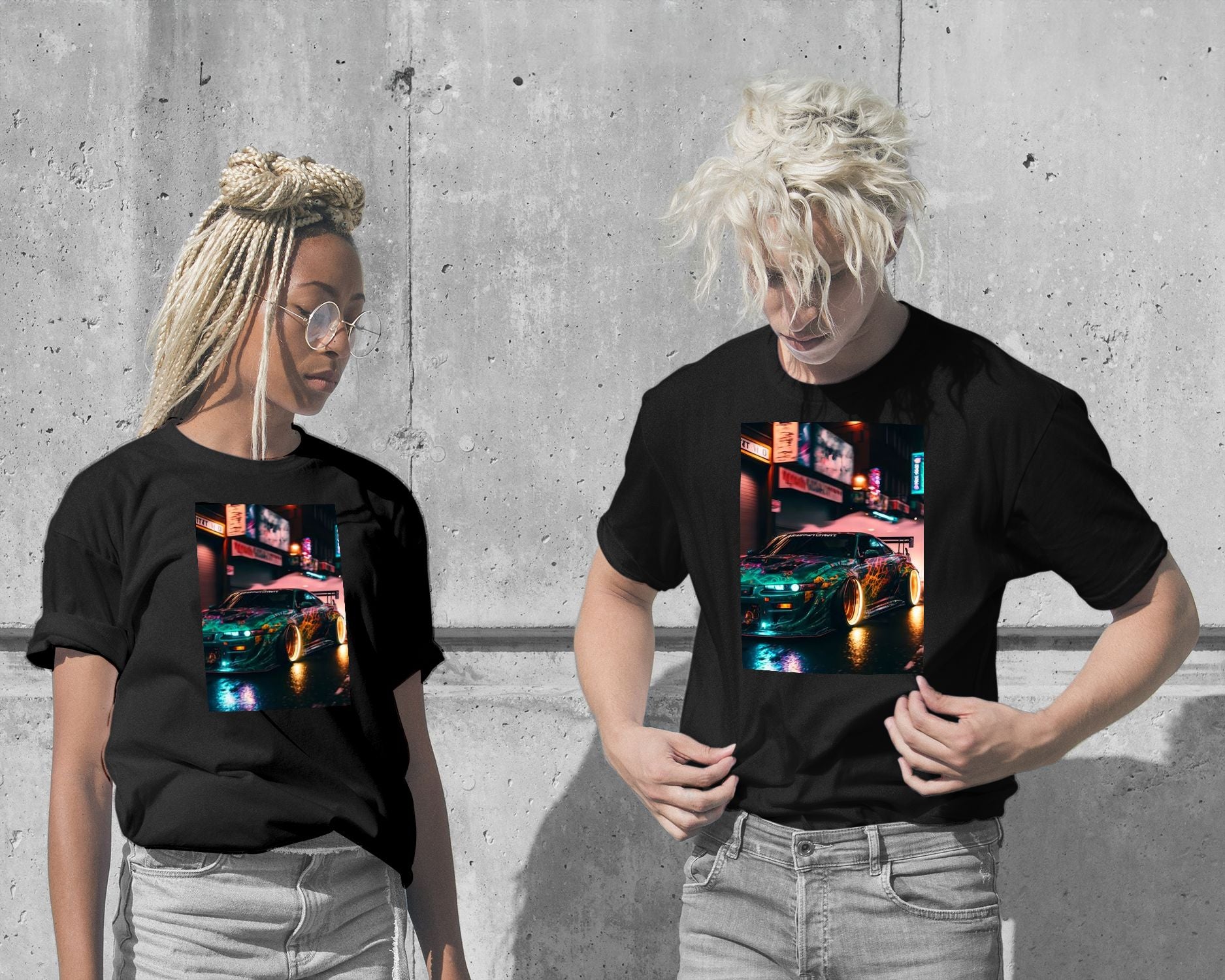 T-Shirt-Super Car City Neon Night 7 - @LightCreative-wow.fan