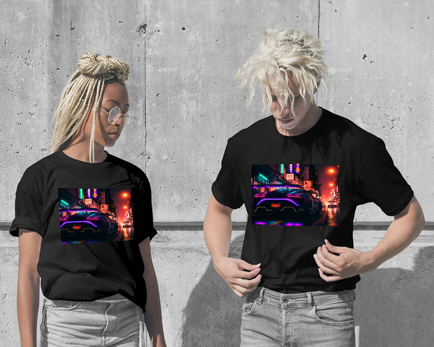 T-Shirt-Super Car City Neon Night 8 - @LightCreative-wow.fan