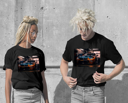 T-Shirt-Super Car Garage Neon - @LightCreative-wow.fan