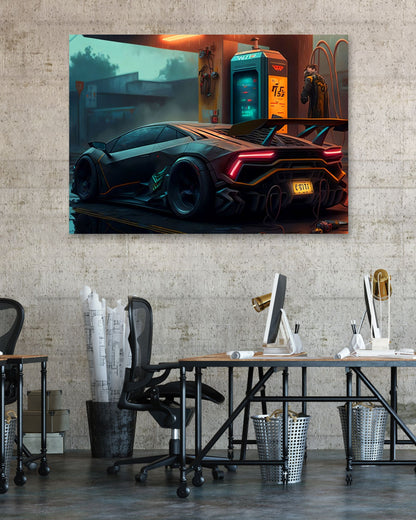 Super Car Lamborgini Gas Oil 1 - @LightCreative