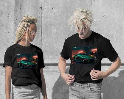 T-Shirt-Super Car Lamborgini Neon - @LightCreative-wow.fan