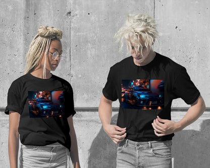 T-Shirt-Super Car Neon Tokyo - @LightCreative-wow.fan
