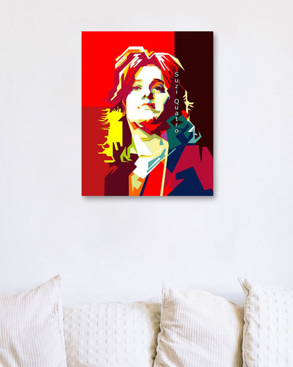 Suzi Quatro Pop Art WPAP - @Artkreator
