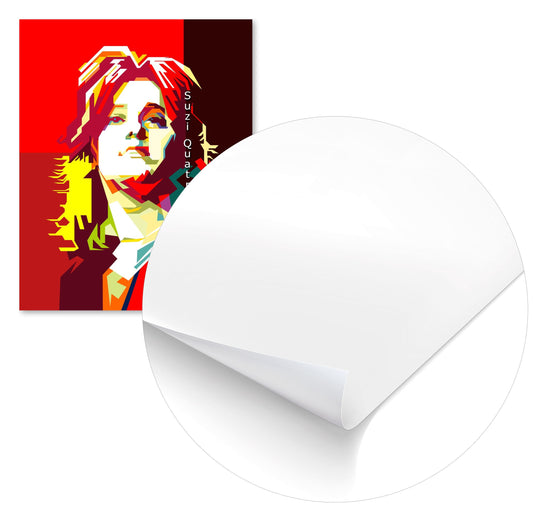 Suzi Quatro Pop Art WPAP - @Artkreator
