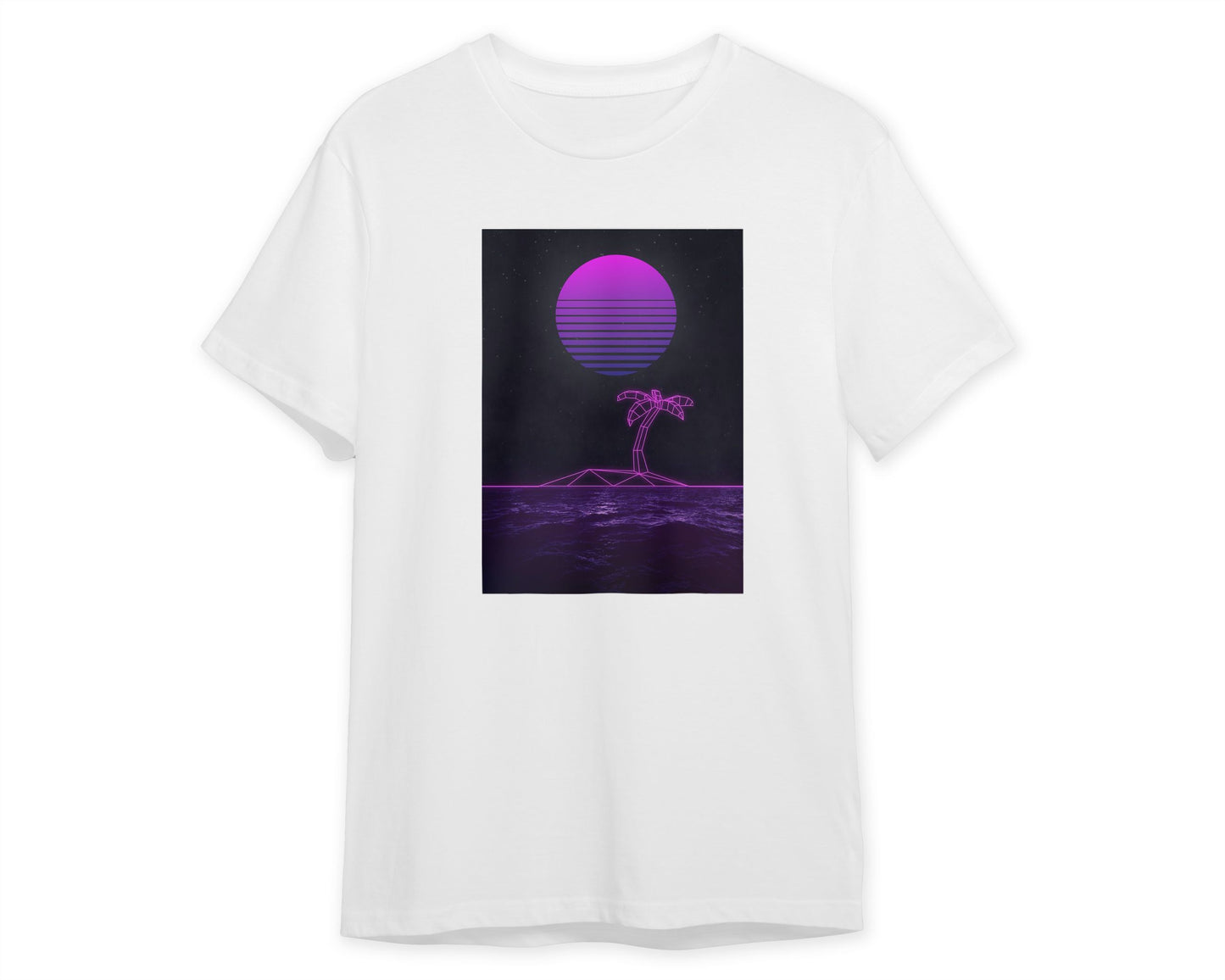 Synthwave Sunset Sea - @nueman