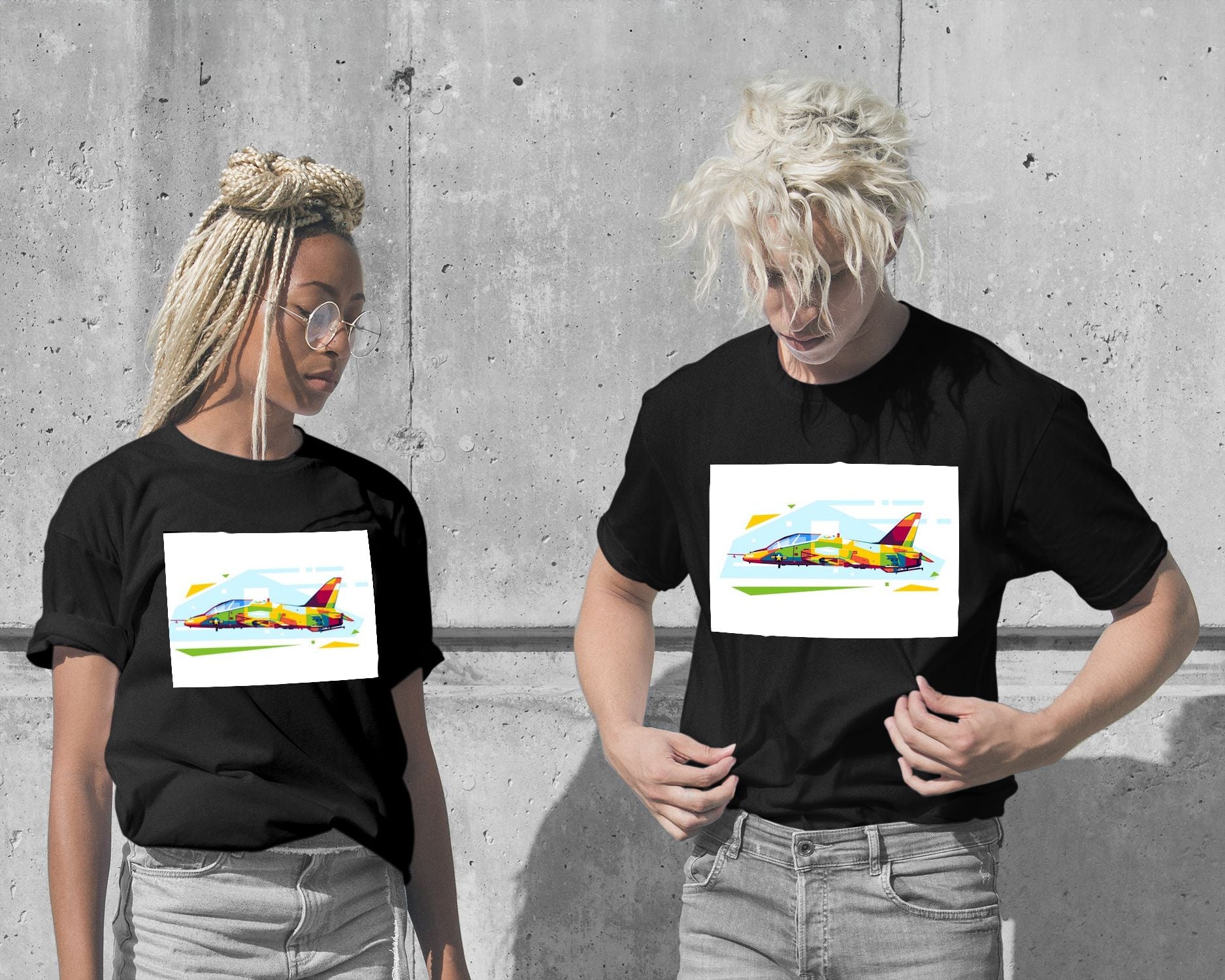 T-Shirt-T-45 Goshawk in WPAP Illustration - @lintank_popart-wow.fan