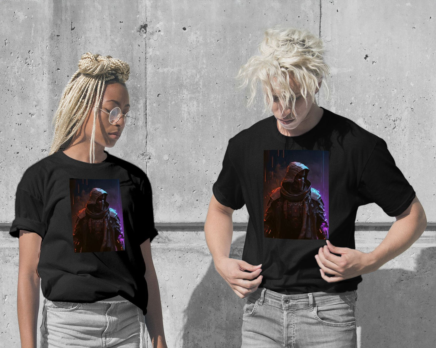 T-Shirt-The Cyberpunk Assassin - @Sagitarius-wow.fan