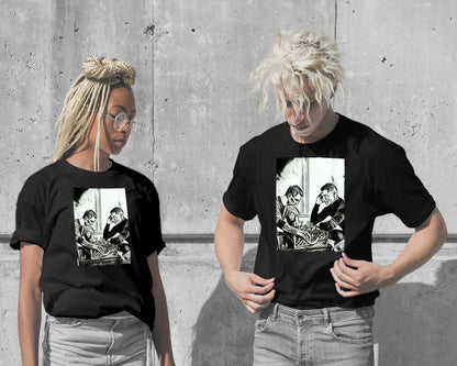 T-Shirt-The Two Goats - Black Edition - @JongKlebesGallery-wow.fan