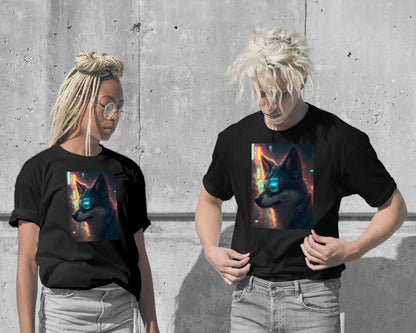 T-Shirt-The Vintage Cyberpunk Dog - @Sagitarius-wow.fan